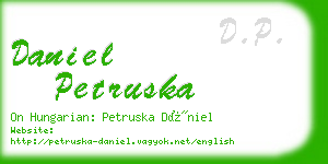daniel petruska business card